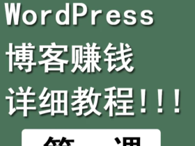新手搭建 WordPress 博客赚钱 详细教程!!!